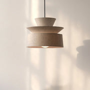 Lag Lamp | Minimalist Organic Cotton Pendant Light | Hardwired or Plug-in | Made in USA - Fluent Trends