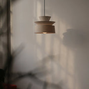Lag Lamp | Minimalist Organic Cotton Pendant Light | Hardwired or Plug-in | Made in USA - Fluent Trends