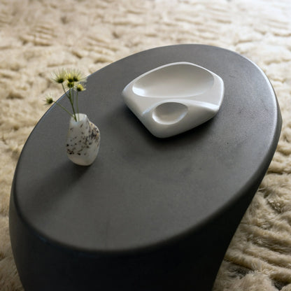 Concrete Nook Coffee Table - A Modern Organic Curved Design for Indoor & Outdoor