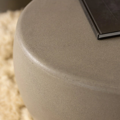 Concrete Nook Coffee Table - A Modern Organic Curved Design for Indoor & Outdoor