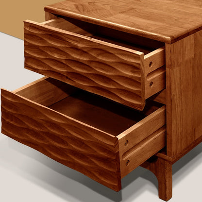 Acacia Elara Nightstand with 2 Drawers