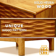 Acacia Elara Nightstand with 2 Drawers - Fluent Trends