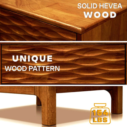 Acacia Elara Nightstand with 2 Drawers