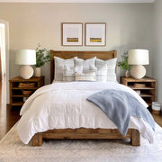 Weathered Cream Round Table Lamp - Fluent Trends