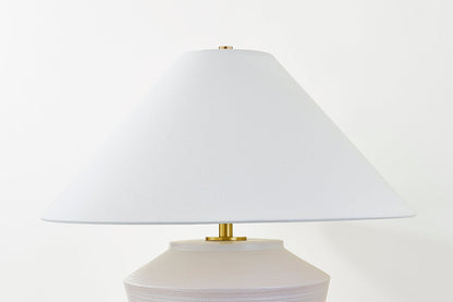 Roquelle Ceramic Table Lamp White Cliff Studio