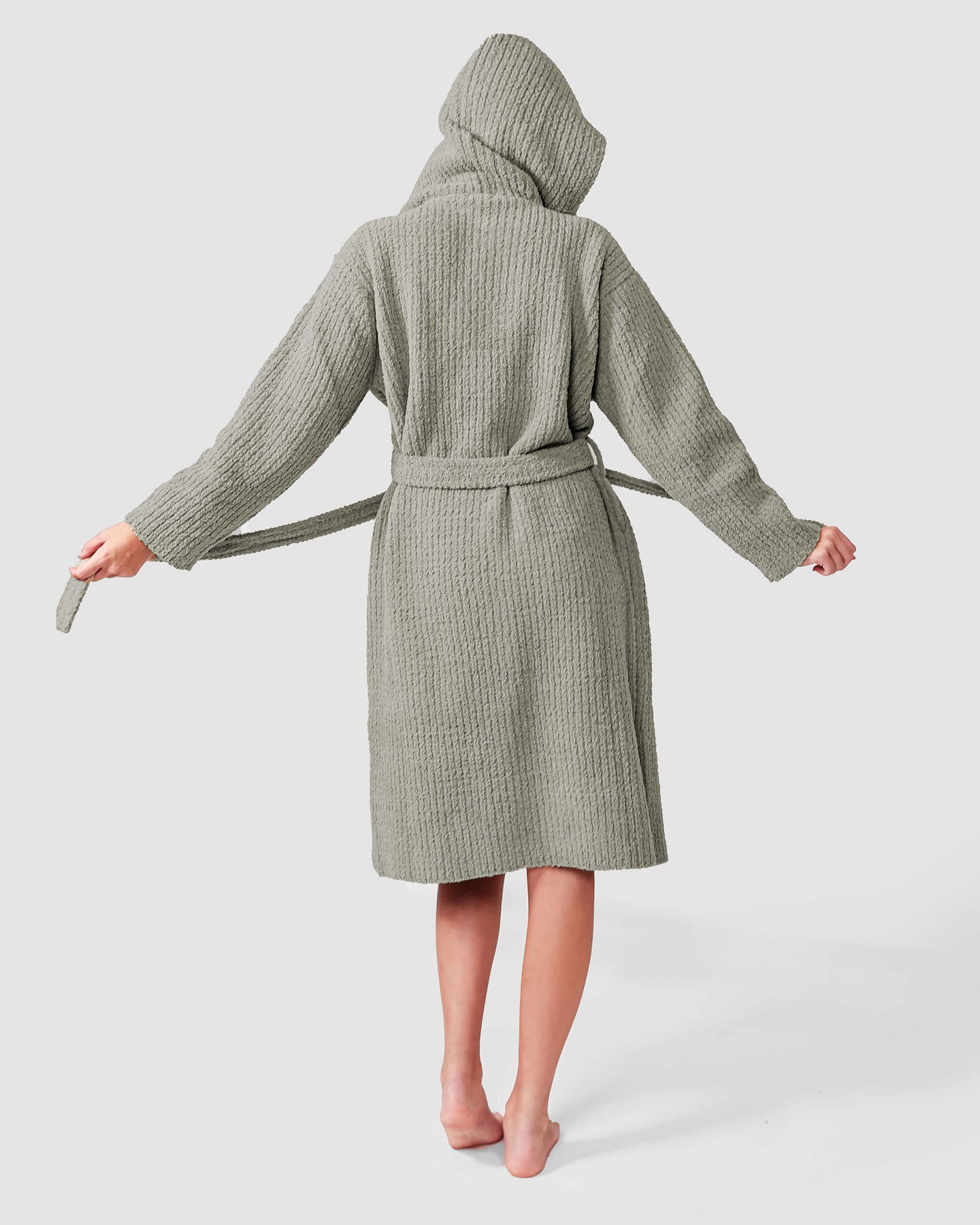 Ribbed Hooded Robe Sunday Citizen
