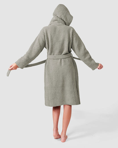Ribbed Hooded Robe Sunday Citizen