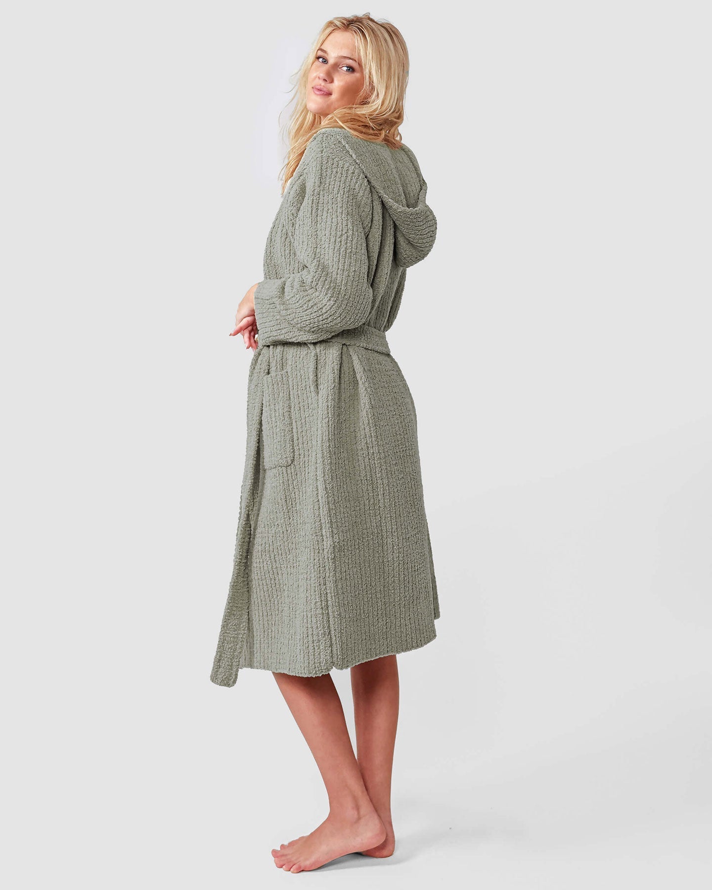 Ribbed Hooded Robe Sunday Citizen