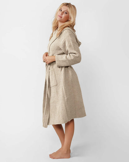 Ribbed Hooded Robe Sunday Citizen