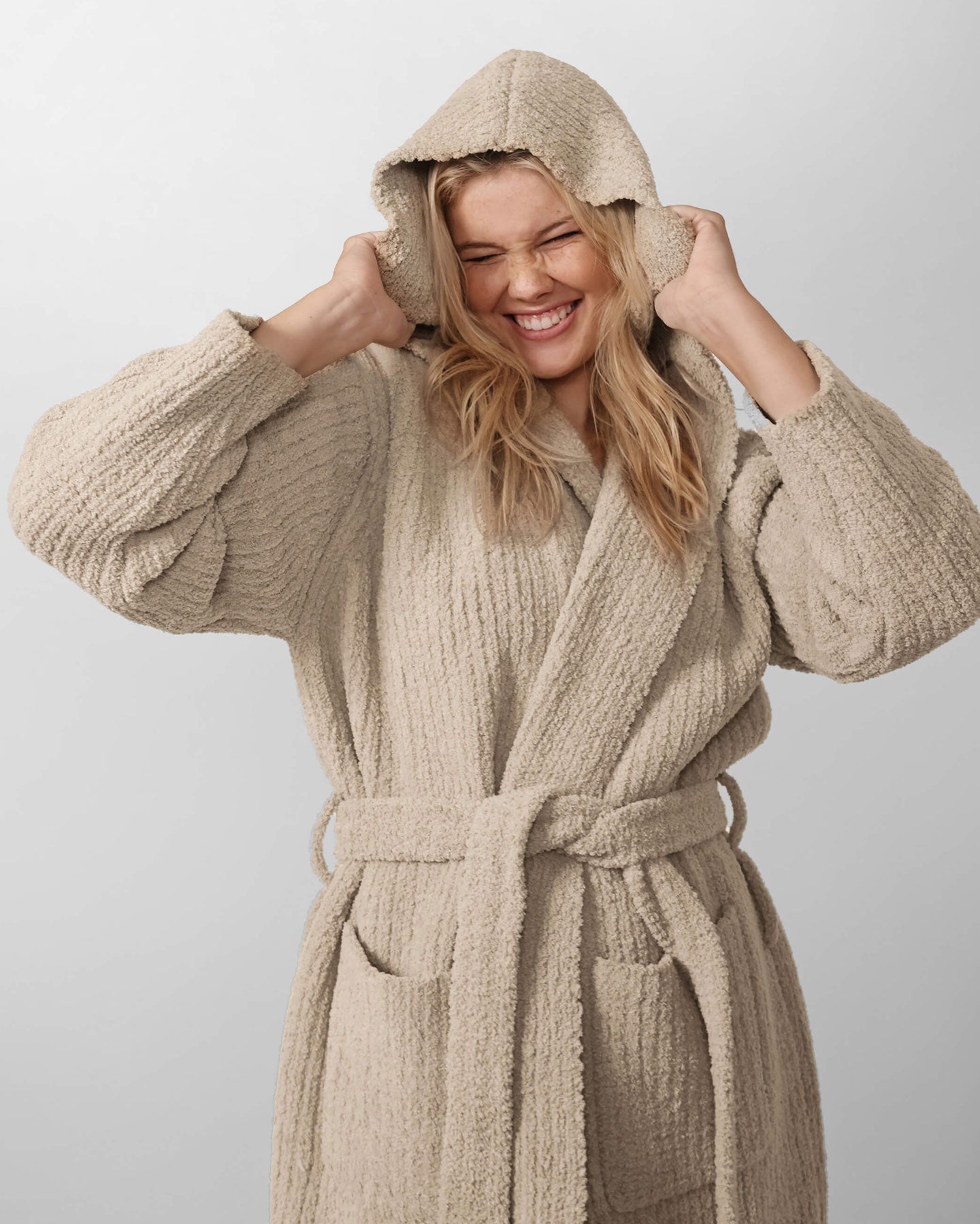 Ribbed Hooded Robe Sunday Citizen