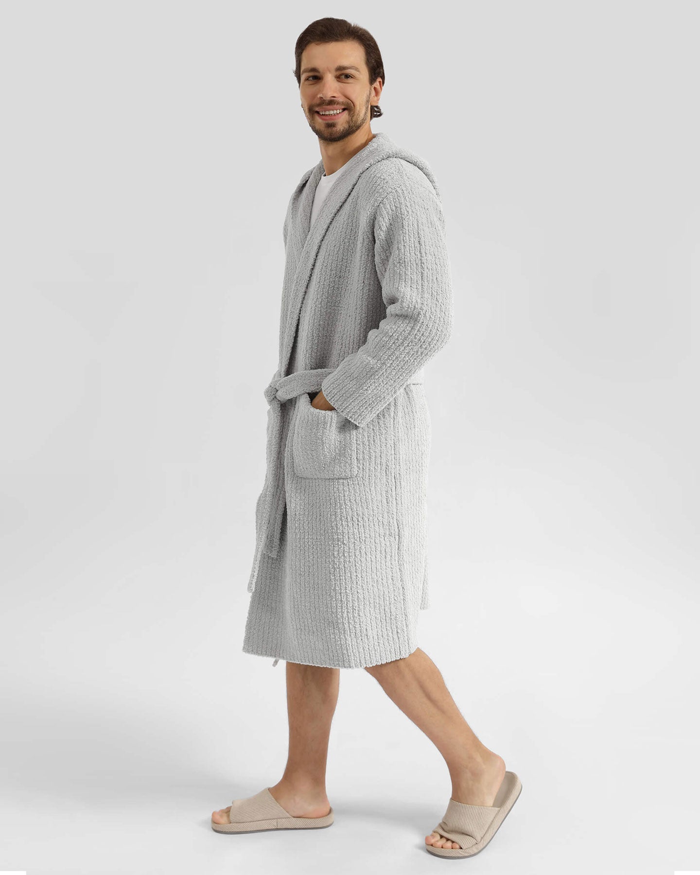 Ribbed Hooded Robe Sunday Citizen