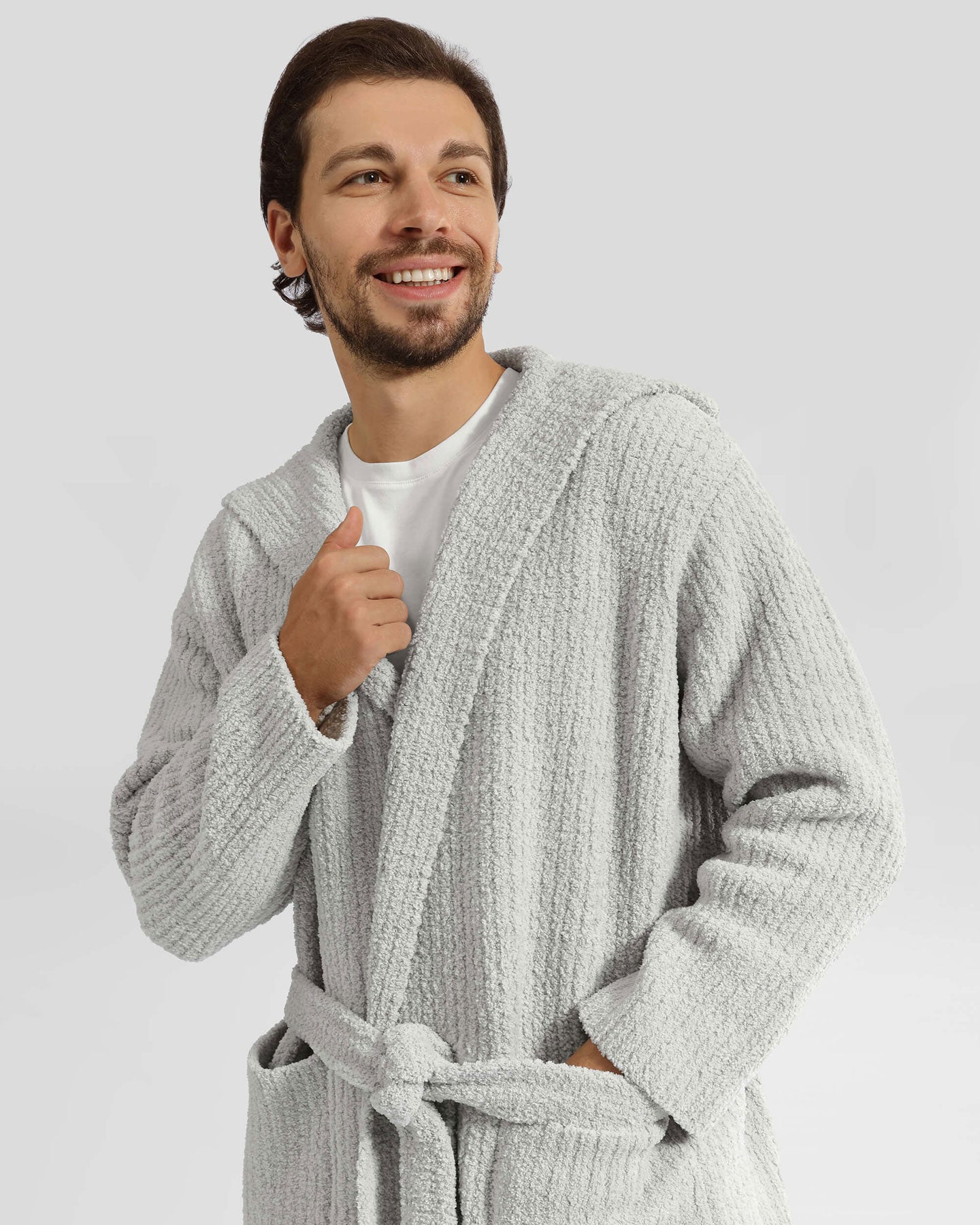 Ribbed Hooded Robe Sunday Citizen
