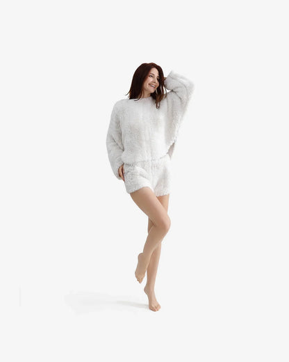 Breathable Faux Fur Shorts - Fluent Trends Loungewear