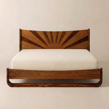 Rorns Sunset Platform Bed Frame With Headboard