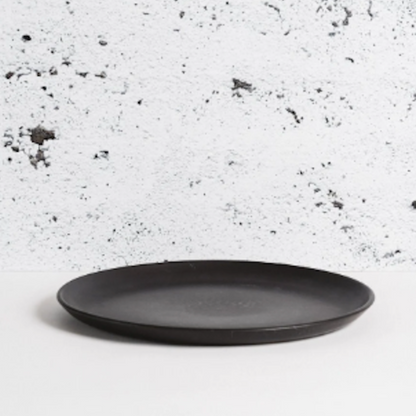 S/4 Tunisian Dinner Plate - Matte Black