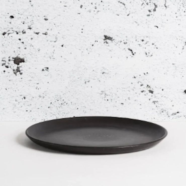 S/4 Tunisian Dinner Plate - Matte Black - Fluent Trends