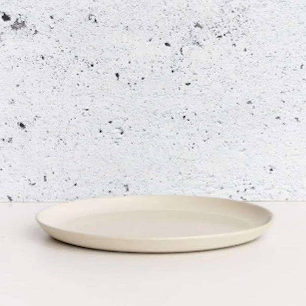 S/4 Tunisian Dinner Plate - Matte White - Fluent Trends