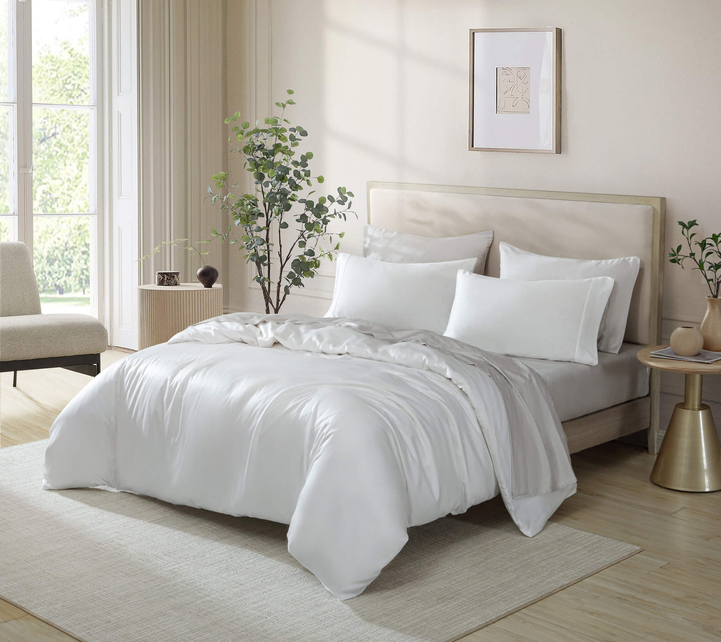 Silky Lyocell Fitted Sheet Set