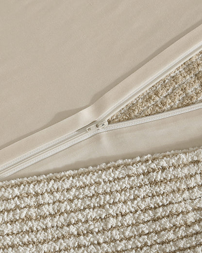 Two-Tone Snug Ribbed Duvet Cover | Last Chance