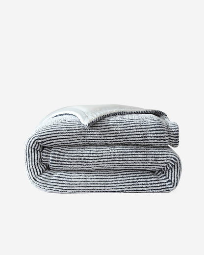 Two-Tone Snug Ribbed Bamboo Duvet Cover