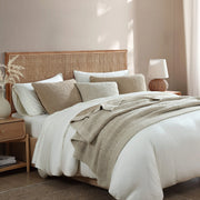 Two-Tone Ribbed Throw Pillow - Fluent Trends