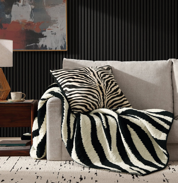 Zebra Throw Pillow - Fluent Trends