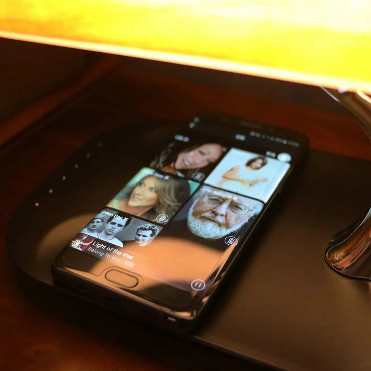 Table Lamp With Speaker & Wireless Charger - Fluent Trends