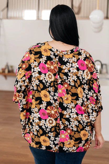 Take Another Chance Floral Print Top - Fluent Trends