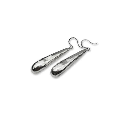 Teardrop Silver Earrings Powered by People