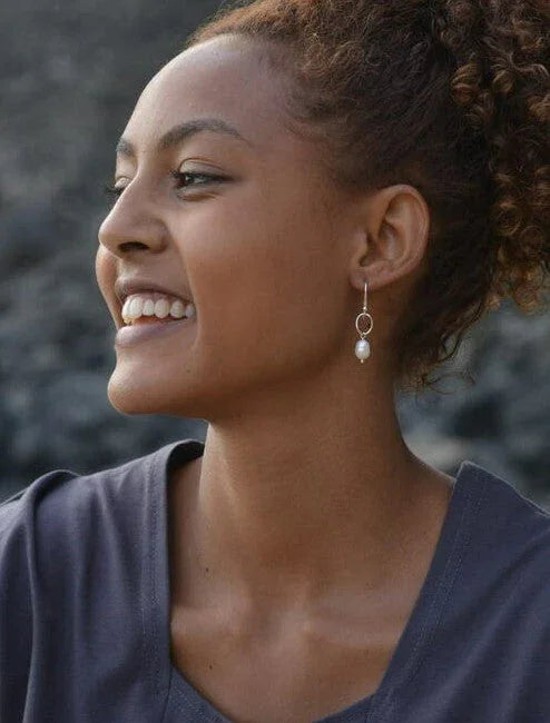 Camila Freshwater Pearl Sterling Earrings - Fluent Trends