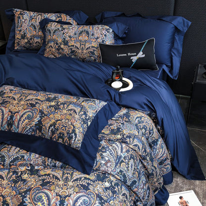 Vintage European Elegant Printed Cotton Sateen Bedding Set | 3CARATS 3CARATS