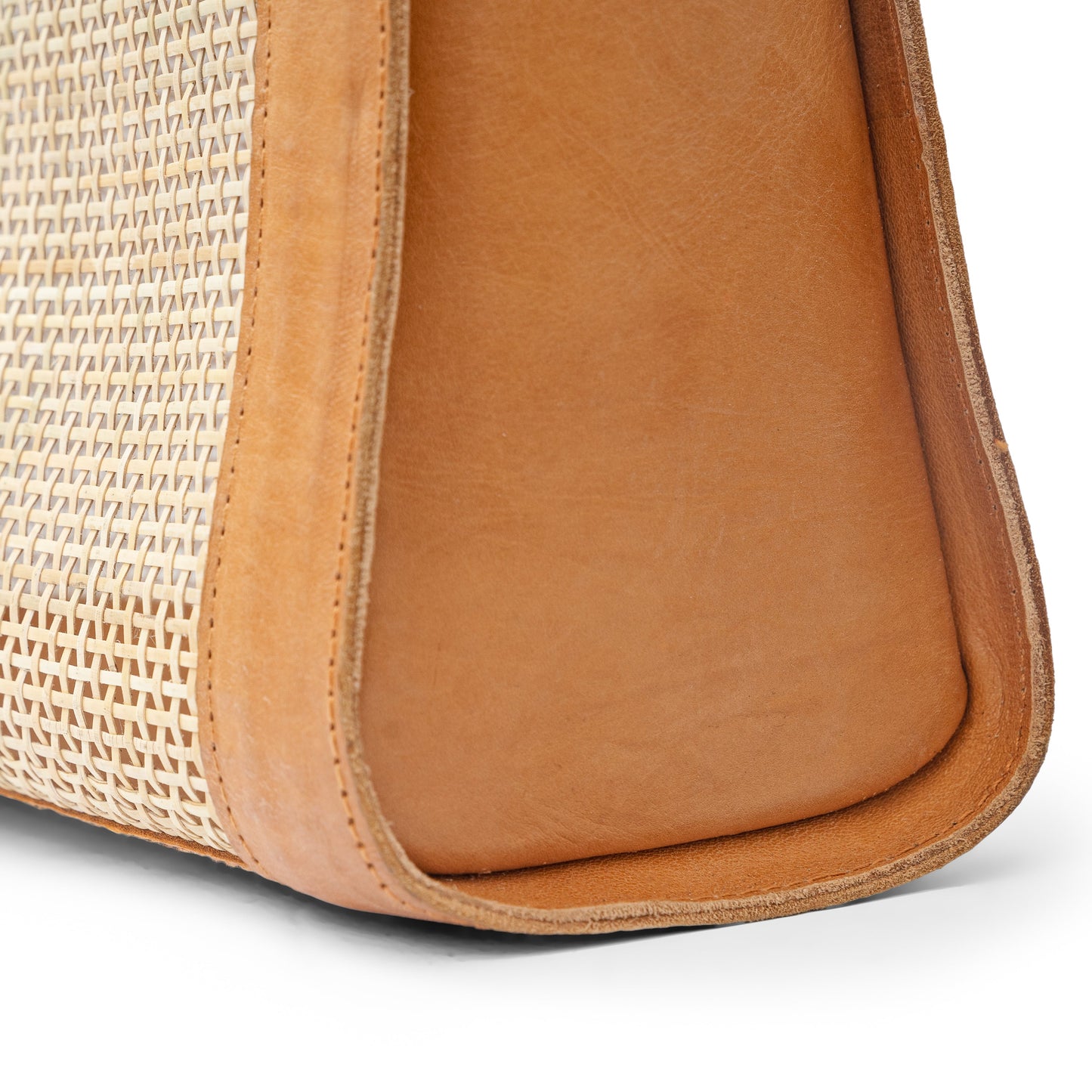 Cannes Rattan Top Handle Bag