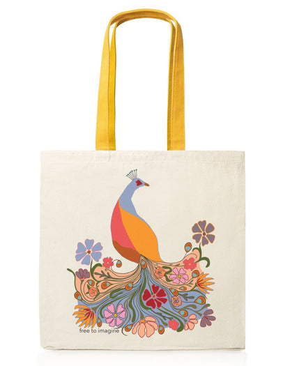 Organic Cotton Fair Trade Tote Bag with Pockets | Free to Imagine