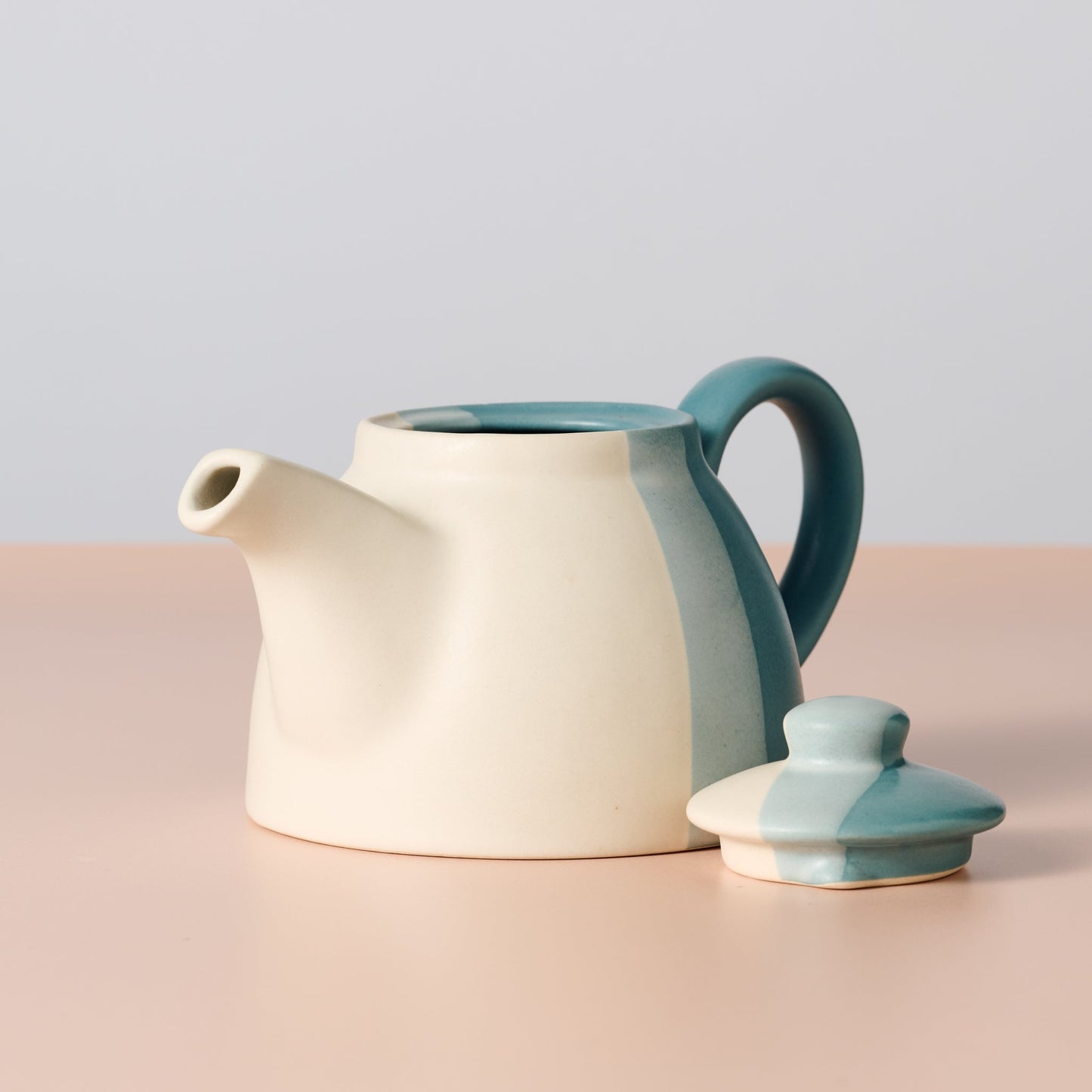 Pheeka Glazed Striped Teapot