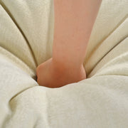 Fluent Trends U-Shaped Chenille Sectional Sofa - Beige 6-Seater with Adjustable Armrests - Fluent Trends