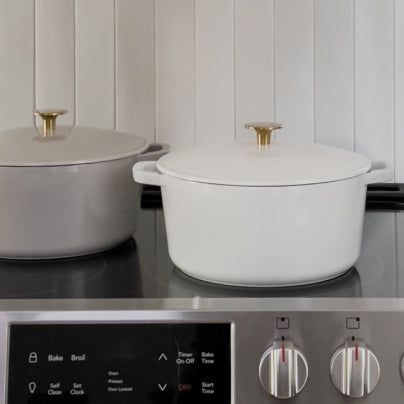 4-Piece Cast Iron Cookware Set - Fluent Trends Dutch Oven Cookware Set