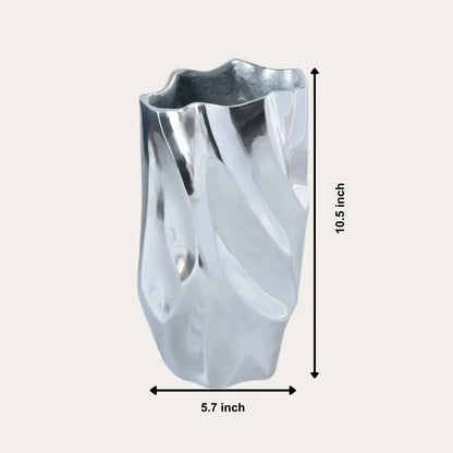 abstract-silver-aluminum-vase-dimensions-5-75-x-10-5-inches-sculptural-decor