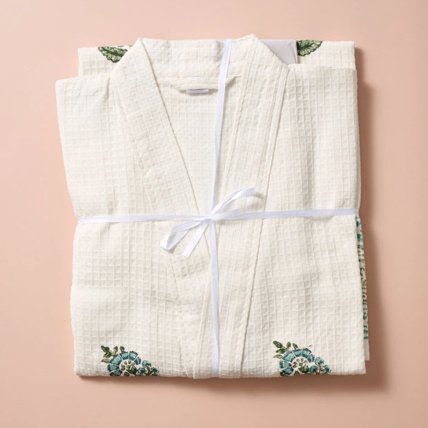 Pera Blockprint Cotton Robe - Fluent Trends