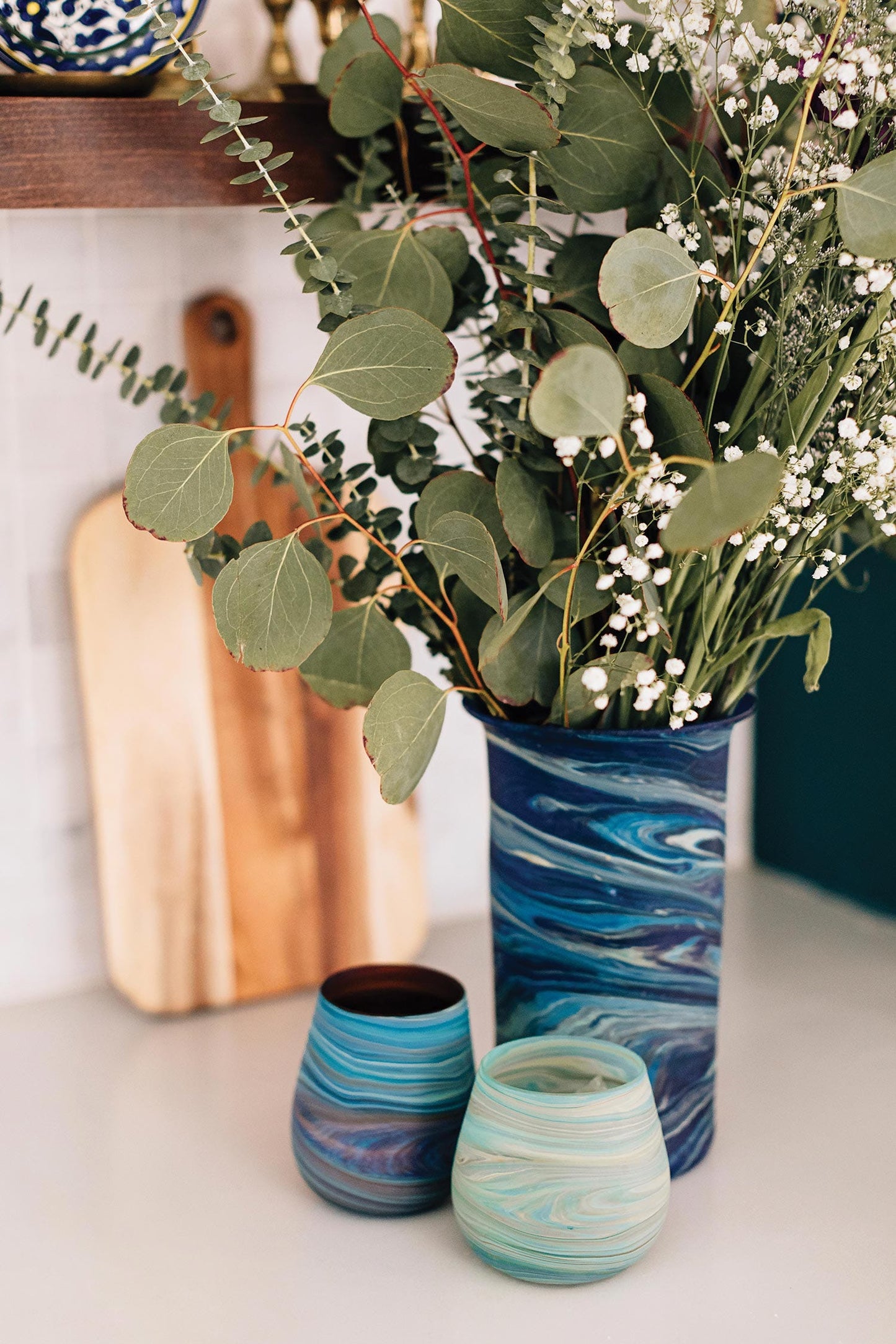 Desert Sands Phoenician Glass Votive | Candle Holder