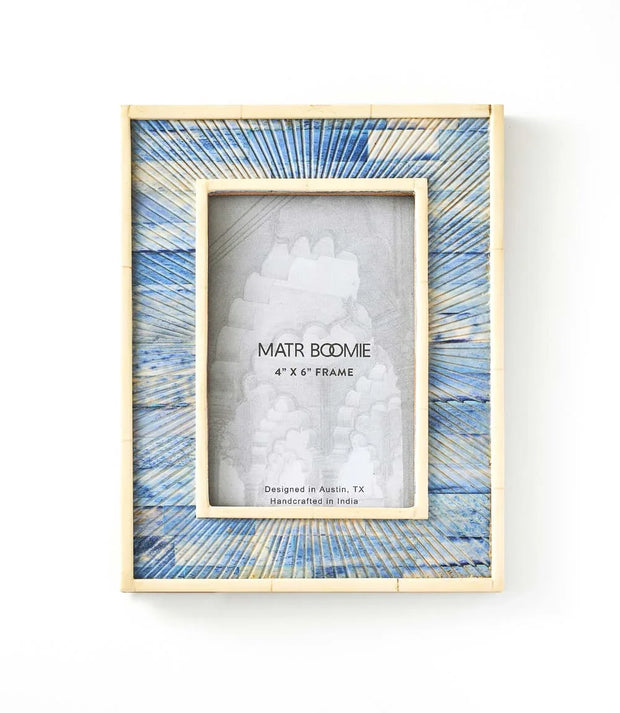 Neela 4x6 Picture Frame - Carved Bone - Fluent Trends