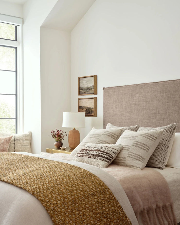 Amber Lewis x Loloi Jay Ivory / Sand 22'' x 22'' Cover Only Pillow - Fluent Trends