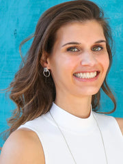 Midnight Loop Studs - Moonstone - Fluent Trends