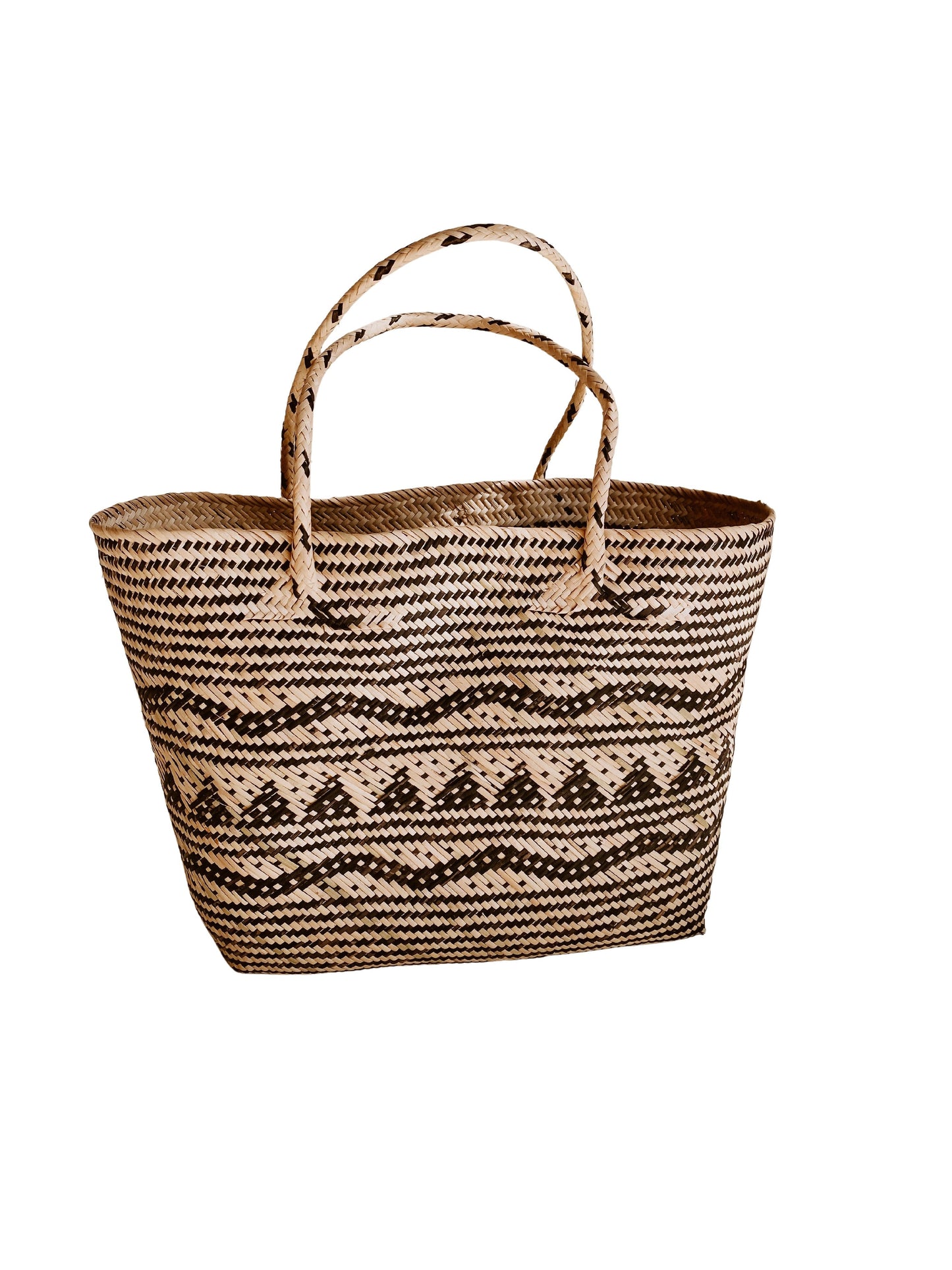Avery Handwoven Borneo Rattan Day Tote Bag - Bali Crafted, Versatile, & Durable for Everyday Style