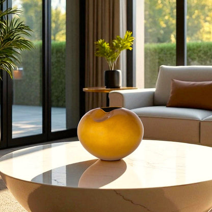 Milan Honey Sculptural Vase Powered by People