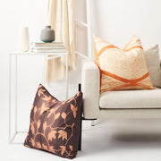 Arc Coral Hand Crafted Shibori Print Mulberry Silk Pillow - Fluent Trends