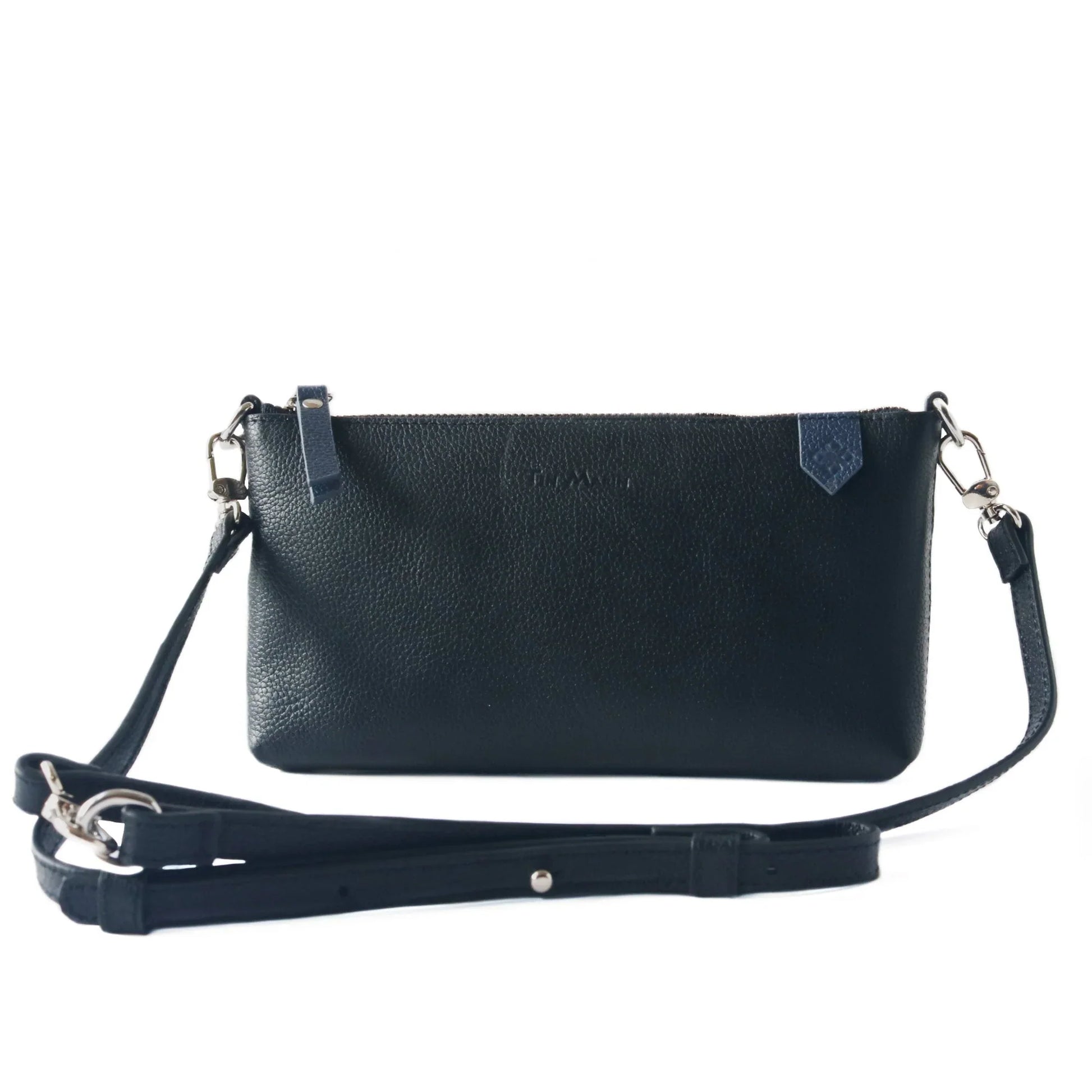Elia Convertible Leather Bag – Clutch, Shoulder & Crossbody - Fluent Trends 