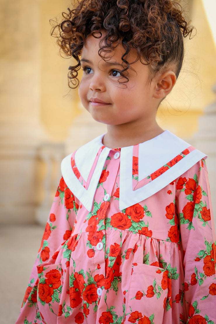 Toddler | Girls | Garden Dress | Vintage Rose - Fluent Trends