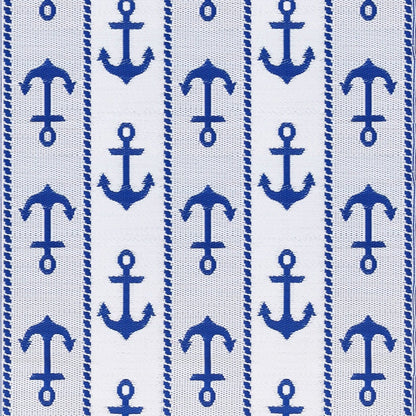 Anchor Blue & White Outdoor Mat / Rug