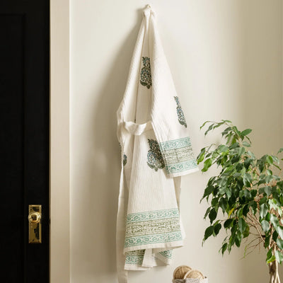 Pera Blockprint Cotton Robe - Fluent Trends