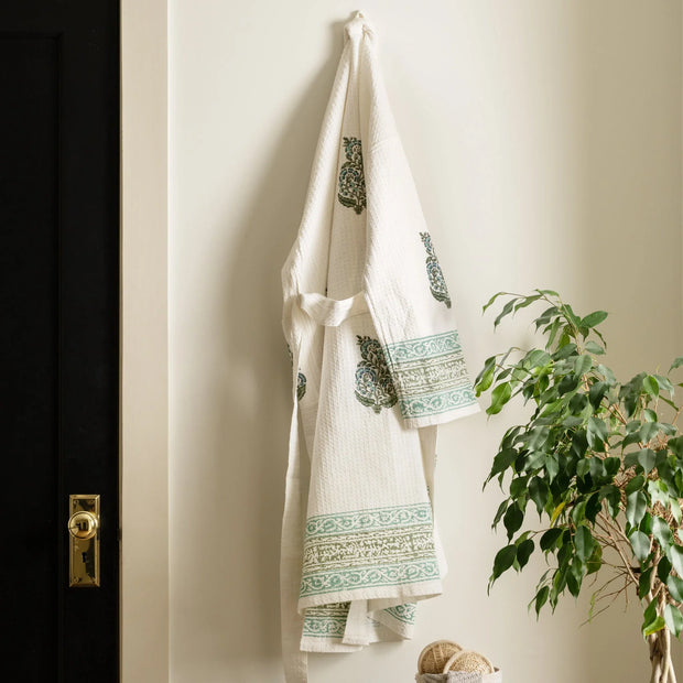 Pera Blockprint Cotton Robe - Fluent Trends